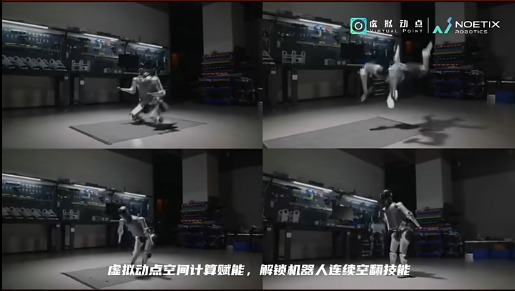 尊龙凯时·虚拟动点赋能相助同伴解锁机械人一连空翻